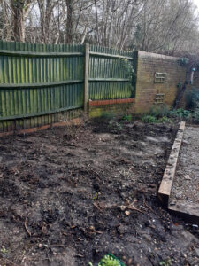 new bed dug over